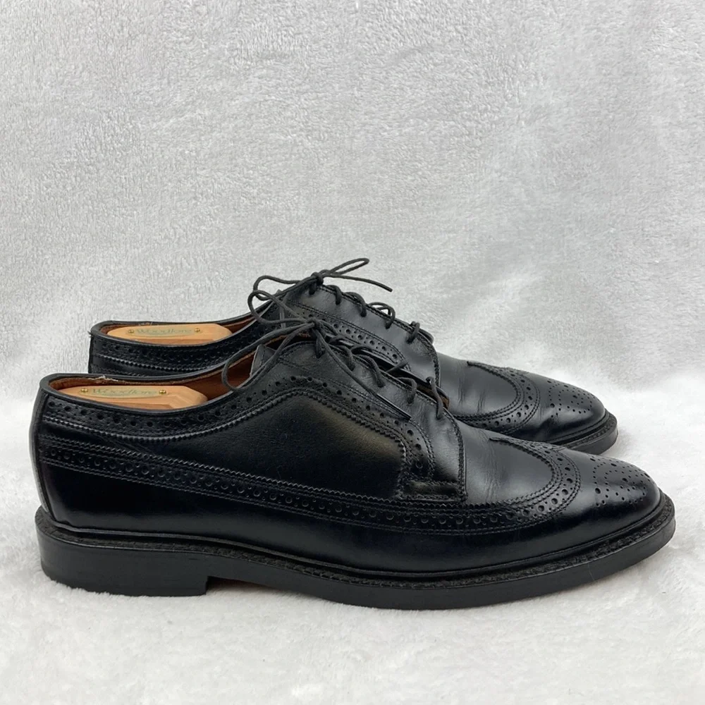 Allen Edmonds Men’s MacNeil Black Leather Wingtip Oxford with Cedar Shoe Trees 9